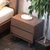 一米色彩 北欧日式双人床 实木婚床 简约单人床 全实木 橡胶木(胡桃色 1.5米单床)第5张高清大图