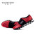 火枪手春季男鞋运动鞋网面休闲鞋男士弹簧减震跑步鞋X61N305B(红色 39)第4张高清大图