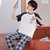 金莎拉睡衣男夏季短袖长裤大码薄款青年男士家居服套装(P1104 L)第4张高清大图