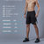 男宽松运动短裤休闲夏季健身速干篮球裤(三杠-灰色 XL)第3张高清大图