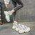 【新品推荐】欧洲站新款网红亮片老爹鞋女潮鞋时尚休闲鞋运动鞋(38 绿色(两天内发出))第4张高清大图