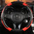 奔驰斯玛特smart fortwo forfour汽车时尚方向盘把套碳纤维改装(305碳纤维D型黑橘色)第4张高清大图
