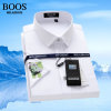 MILAI BOOS衬衫男士竹纤维短袖衬衫薄款上衣2022新款男装日常上班大码短袖衬衣(白色(302) 40)