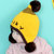 牛奶朋友 冬季宝宝护耳毛线帽纯色儿童防寒套头帽婴儿毛线帽(蓝色（单帽）)第5张高清大图