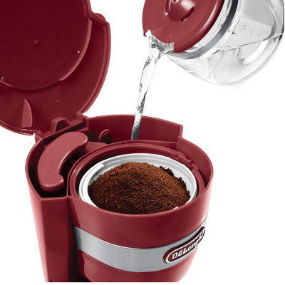 德龙（DeLonghi）ICM14011 滴滤式咖啡机 美式咖啡壶 家用(红色)