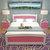 现代简约白色实木床松木床双人床单人床儿童欧式床1.5 1.2 1.8米m(粉白色无抽 1.8米*2米)第5张高清大图