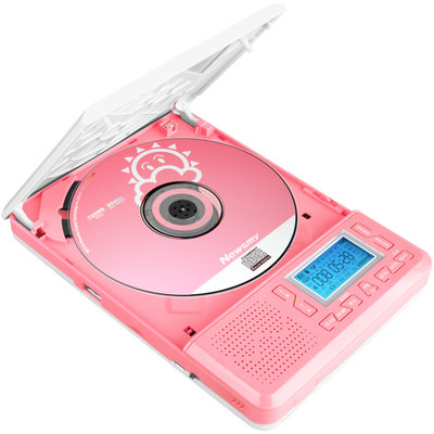 纽曼L100锂电版 粉色 便携CD机播放器CD复读机英语小学生放光盘随身听插卡U盘