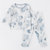 Petitkami2021秋冬婴童水墨晕染插肩袖长袖长裤套装(120 蓝色套装)第4张高清大图