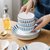 日式创意饭碗家用陶瓷碗小汤碗4个瓷碗吃饭碗碟套装和风陶瓷餐具(4只装4.5英寸饭碗（千叶草） 默认版本)第5张高清大图