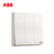 ABB开关插座面板轩致白色二三极五孔AF205插座面板套餐合集(三位双控（带LED灯）)第5张高清大图