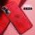 苹果X新款手机壳iPhoneXR金属护眼皮纹壳XSMAX防摔磁吸指环xs保护套(儒雅红 苹果XS 5.8英寸)第3张高清大图