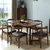 餐桌实木餐桌椅组合现代简约长方形饭桌北欧日式小户型餐厅家具橡胶木桌子(一桌四椅温莎椅1.5米胡桃色)第2张高清大图