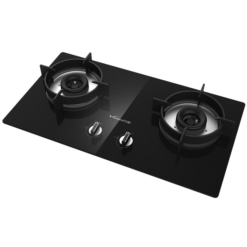 万和(vanward) jzt-cl02 黑色 钢化玻璃 多孔双喷直火