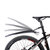 捷安特自行车挡泥板山地车通用防雨加长挡泥瓦挡雨板单车骑行配件(黑色)第2张高清大图