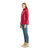 冬季新款大码轻薄羽绒服女士款连帽装修身羽绒服外套时尚羽绒服8518(红色 XL)第4张高清大图