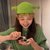 SUNTEK痞幼同款帽子绿色怪物史莱克宝宝搞怪可爱草莓儿童头套针织毛线帽(成人款（54-59CM） 绿色/喇叭吏来克)第7张高清大图