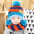 秋冬婴儿帽子围脖套装1-2岁毛线帽围巾男女宝宝帽子0-3-6-12个月(粉色)第4张高清大图