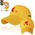 SUNTEK小学生小黄帽反光条棒球夜光儿童安全帽托管广告帽定制做印字logo(S适合幼儿园----小学1年级 反光小黄帽定制款可调节56CM）)第4张高清大图