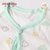 小米米minimoto薄款男女宝宝短袖上衣打底内衣家居服上衣T恤(粉绿匹印花-半开胸 80cm（9-18月）)第4张高清大图
