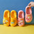 新款儿童拖鞋男女童家居家室内防滑卡通EVA软底中小童包头洞洞鞋(30-31（内长20cm） 粉色)第3张高清大图