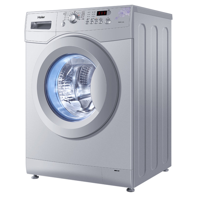 海尔(haier) xqg70-1279 7公斤hpm芯平衡滚筒洗衣机(银灰)(上海特价)