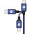 CHOSEAL/秋叶原 Type-C手机数据充电线数据传输线接头线USB充电器电源线 0.5米 蓝色 QS6801BT0D5第4张高清大图