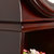 汉时钟表客厅实木落地钟简约立钟创意装饰储物座钟报时石英钟HG635(红木色外框可定制颜色 默认版本)第5张高清大图
