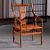 红木椅子新中式花梨木豪华主人椅刺猬紫檀圈椅仿古休闲椅(原木色 鼓凳)第3张高清大图