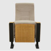 华杭-礼堂椅连排椅会议椅教室影院椅报告厅座椅单人位 HH-LY0201(米白色)