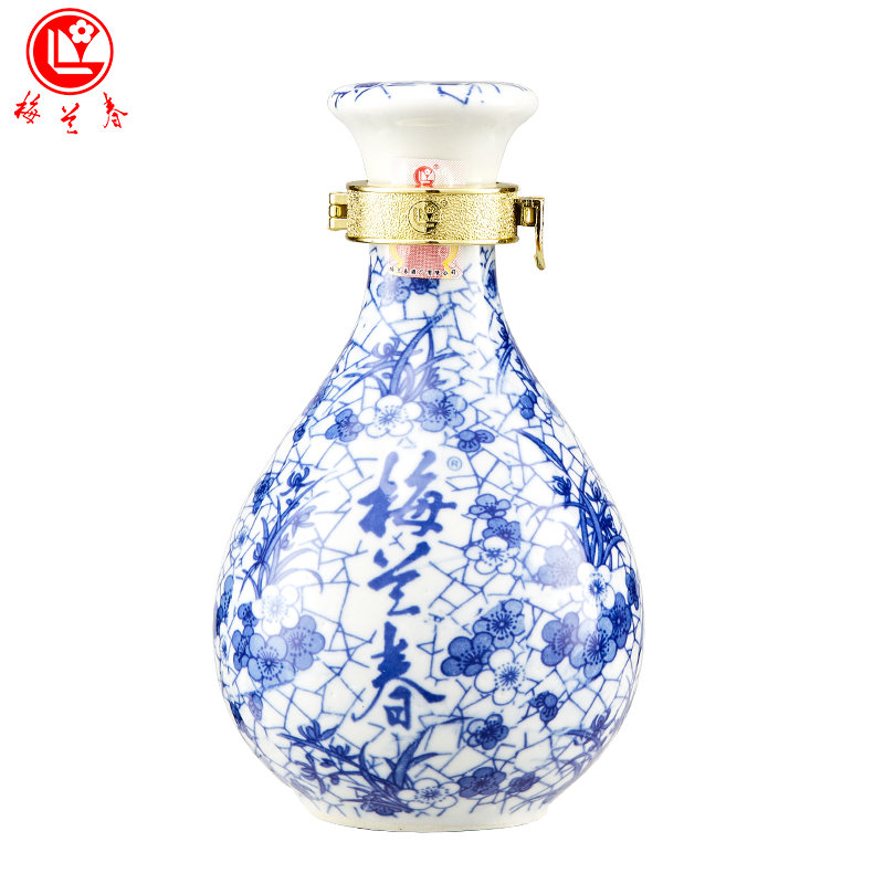 梅兰春42度48度鉴赏级三型500ml芝麻香型白酒20年陈酿中华老字号京剧