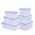 保鲜盒长方形塑料透明带盖冰箱密封收纳厨房微波炉食品饭盒便当盒第5张高清大图
