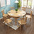 恒兴达 日式纯实木餐桌椅组合北欧全实木橡胶木长桌小户型4人桌餐厅家具(跳台餐桌-1.2米胡桃色 单餐桌)第2张高清大图