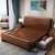 吉木多 胡桃木实木床中式1.5米，1.8米现代简约主卧婚床卧室家具单双人床(1.5*2米胡桃色 单床)第2张高清大图