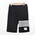 TIMS BLANC 时尚TB风平纹棉短裤2101-8(灰色 M)第5张高清大图