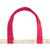 空间创意配色涤纶帆布环保袋（粉红色）（大号）第5张高清大图