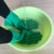耐高温250度手套防水烫隔热食品防化耐磨防滑加厚劳保橡胶五指套(绿色 M)第3张高清大图