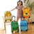 卡通可爱儿童礼品拉杆箱男女宝宝18寸万向轮行李箱旅行箱支持订制(桔色)第2张高清大图