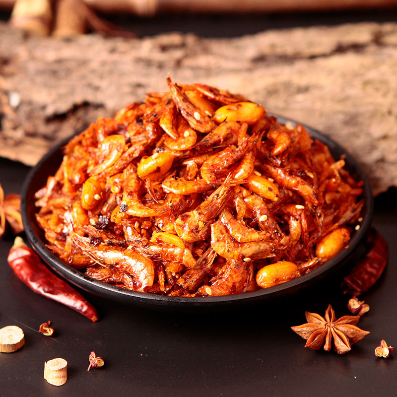 蜀道香辣味零食麻辣小虾米办公室休闲食品脆虾子熟食即食