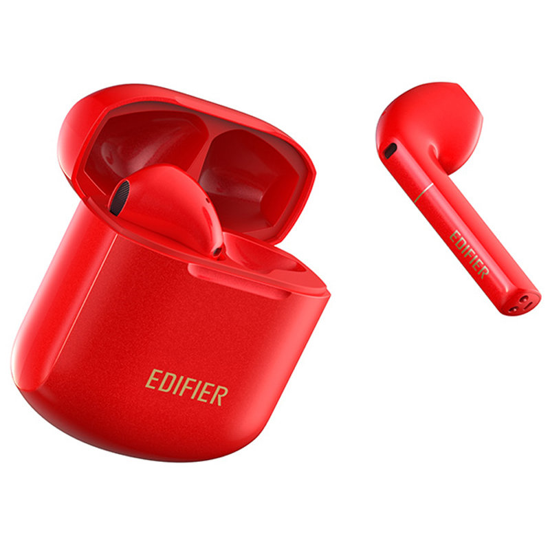 蓝牙耳机真无线通话降噪耳麦ptx解码24h长续航苹果安卓通用耳机z2红色