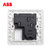 ABB开关插座面板套装德逸系列白色五孔插座86型二三极墙壁电源插座开关面板套餐合集(五孔插座)第5张高清大图