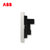 ABB开关插座面板无框轩致系列雅典白墙壁86型插座面板二位四孔插座AF212第4张高清大图