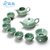 创简坊（CJIANFF） 陶瓷茶具套装 功夫茶具盖碗茶杯茶壶整套青花瓷茶碗茶海家用  7件(10头盖碗青莲雅0)(7件)第3张高清大图