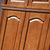 艾莉哲家具 实木衣柜 五门衣柜 大衣厨对开门 卧室家具 柚木色 多门5门衣柜带顶柜9528(柚木色 5门衣柜（2.1米高）)第4张高清大图