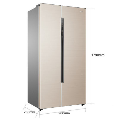 海尔(Haier) 冰箱BCD-642WDVMU1 变频风冷无霜 智能对开门冰箱(香槟金 642L)