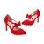 羽陌伦诗 韩版春季新款女鞋尖头磨砂蝴蝶结细跟高跟单鞋 R218(红色 39)第4张高清大图