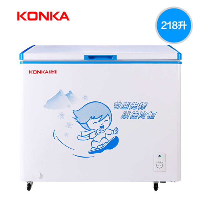 康佳konkabdbc218dth218升冰柜家用大容量商用小型冷柜冷藏转换冷冻柜