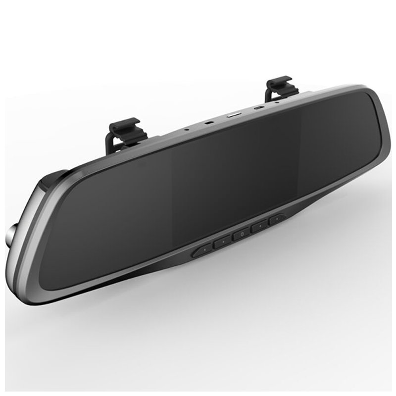 360行车记录仪后视镜版j521黑色50英寸高清大屏广角星光夜视智能手势