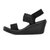 Skechers斯凯奇夏季新款一字带露趾凉鞋花纹时尚坡跟鞋33223(白色 39.5)第5张高清大图
