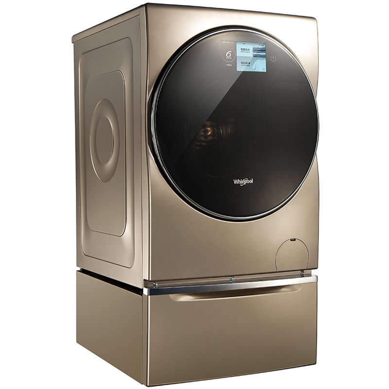 惠而浦whirlpoolwgf120882baht12公斤滚筒洗衣机恒温烘干流沙金