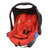斯迪姆（SIDM） 新生儿婴儿提篮式安全座椅车载多功能摇篮式宝宝提篮0-15个月爱心天使(烈焰红)第2张高清大图